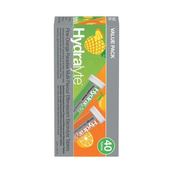Hydralyte Effervescent Electrolyte Tablets Pine-orange Paradise