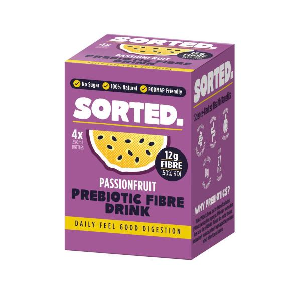 Sorted Pineapple And Mango Prebiotic Fibre Drink With 12g Of Fibre + Prebiotics