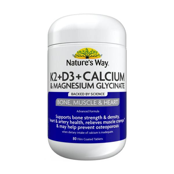 Natures Way K2+d3+calcium+magnesium Glycinate