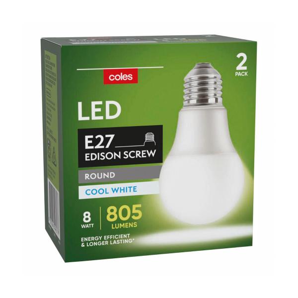Led Globes Gls Es 8w 805l Cool White