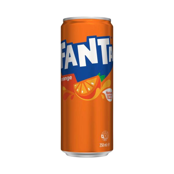Orange Soft Drink Can