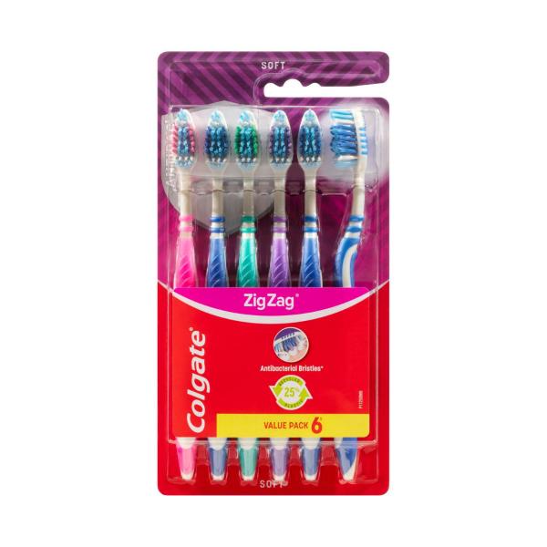 Colgate Zig Zag Value Pack Soft Toothbrush 6 pack product image