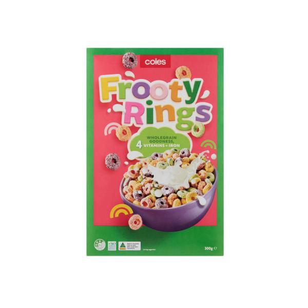 Coles Frooty Rings 300g product image