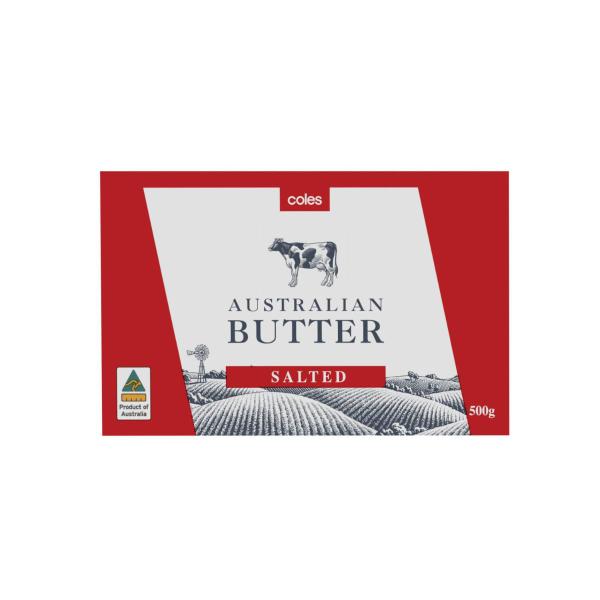 Coles Salted Butter 500g