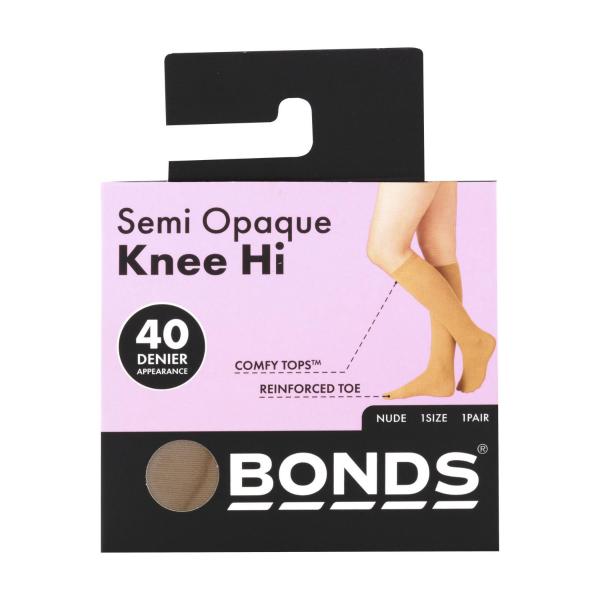 Bonds 40d Opaque Knee High 1size Nude | 1 pack – Coles