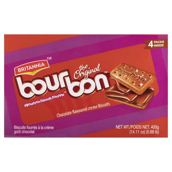 Bourbon Chocolate Flavoured Cream Biscuits