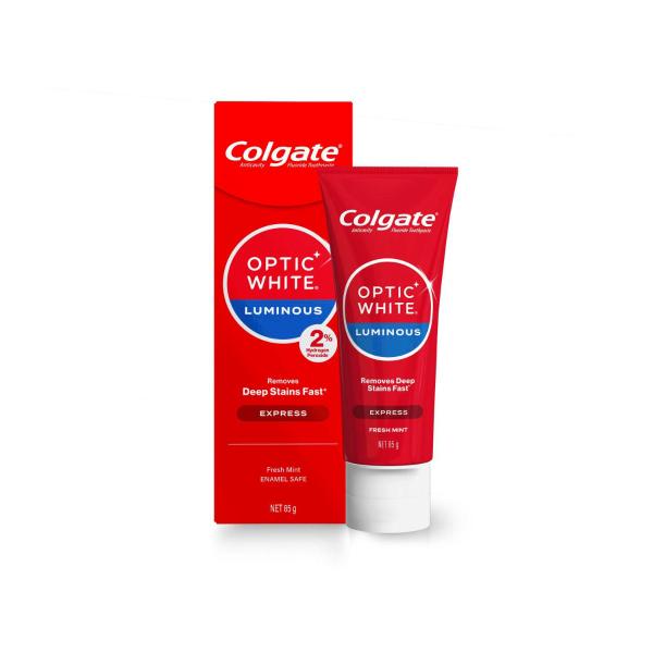 Optic White Luminous Express Teeth Whitening 2% Hydrogen Peroxide Toothpaste