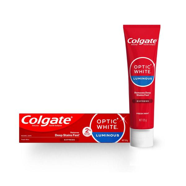 Optic White Luminous Express Teeth Whitening Toothpaste 2% Hydrogen Peroxide