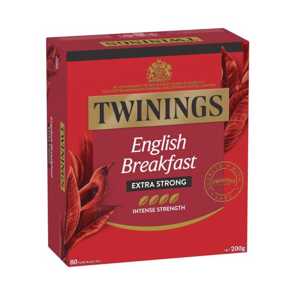 English Breakfast Extra Strong Tea Bags 80 Pack