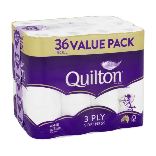 3 Ply White Toilet Paper