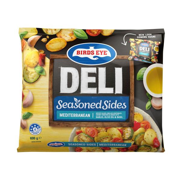 Birds Eye Seasoned Sides Mediterranean Mix Cherry Tomatoes Zucchini Capsicum Potato & Onion 600g product image