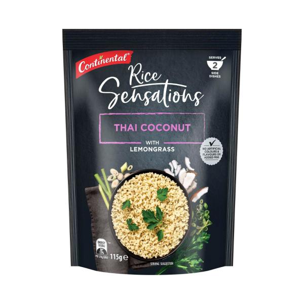 Buy Continental Thai Coconut & Lemongrass Rice Serves 2 115g | Coles
