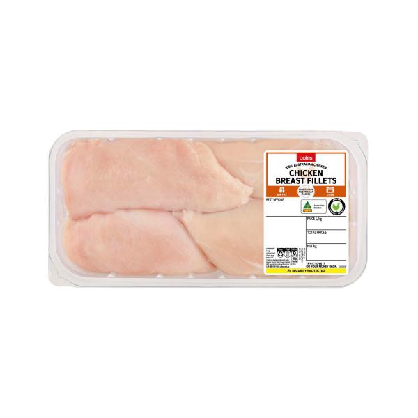 Coles RSPCA Approved Chicken Breast Fillets Large Pack approx. 1.4kg product image
