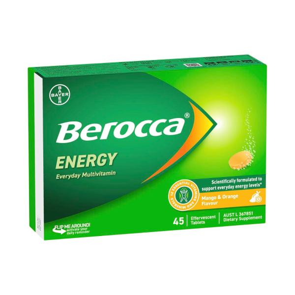 Energy Vitamin B & C Mango & Orange Flavour Effervescent Tablets