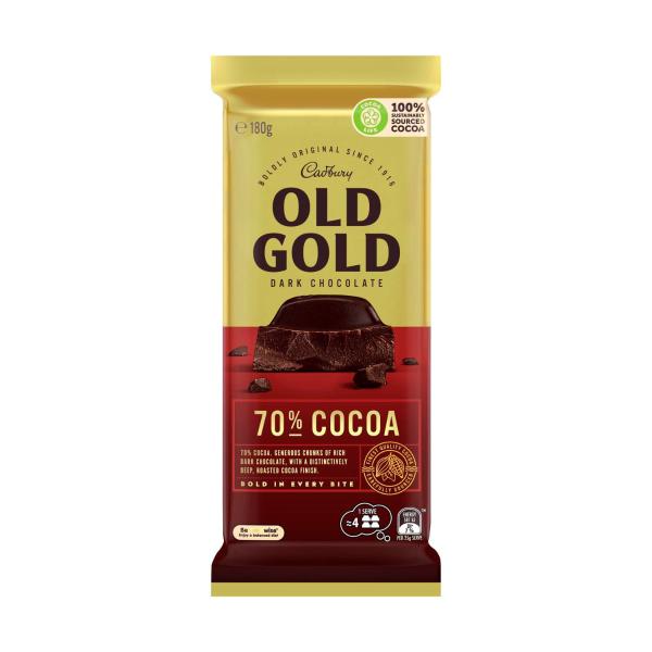Old Gold 70% Cocoa Dark Chocolate Block