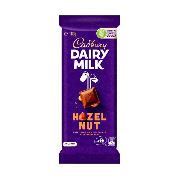 Cadbury Dairy Milk Hazelnut Chocolate Block 180g