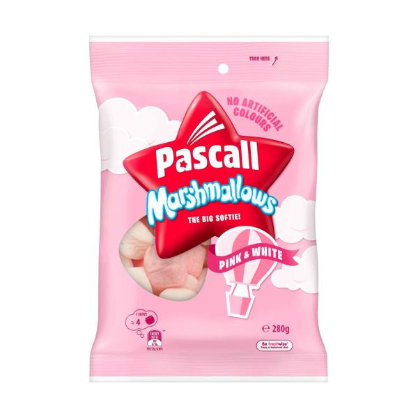 Pascall Pink And White Marshmallows 280g