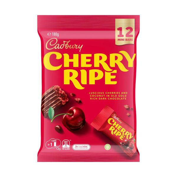 Cherry Ripe Dark Chocolate Sharepack 12 Pack
