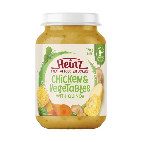Buy Heinz Chicken Vegetables With Quinoa Baby Food Pouch 8+ - Main Image