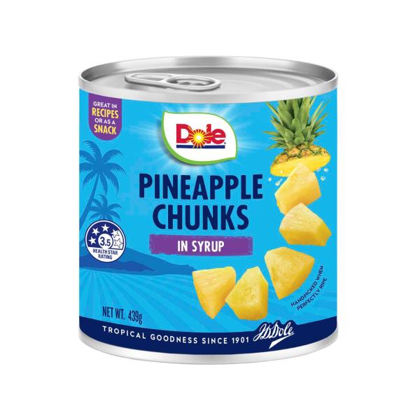 Dole Pineapple Chunks In Syrup 439g product image