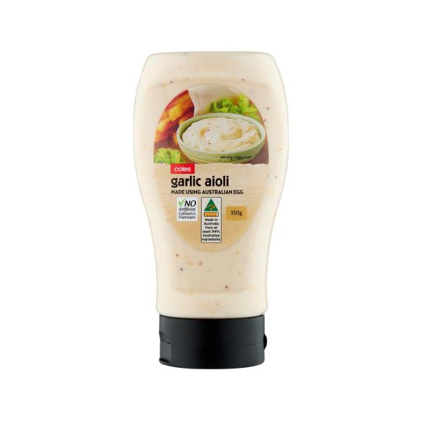 Coles Garlic Aioli 350g