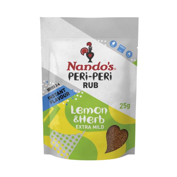 Nando's Peri Peri Lemon & Herb Rub Seasoning | 25g – Coles