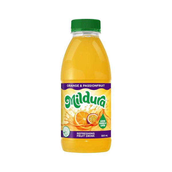 Mildura Orange And Passionfruit Drink 500mL product image