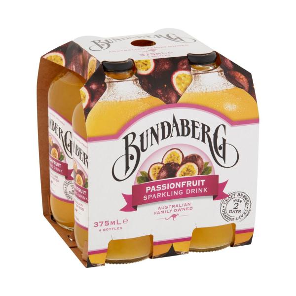Bundaberg Brewed Drink Passionfruit 4x375ml 4 pack product image