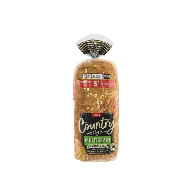 Coles Country Loaf Mixed Grain 850g