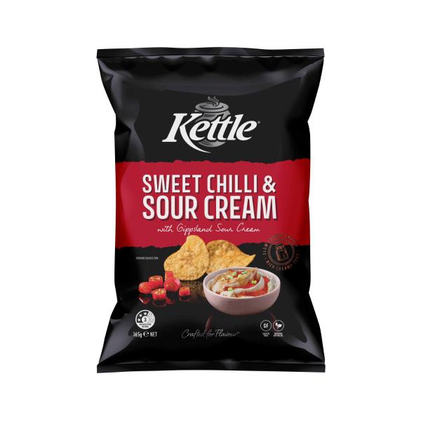 Kettle Sweet Chilli & Sour Cream Potato Chips 165 gram product image