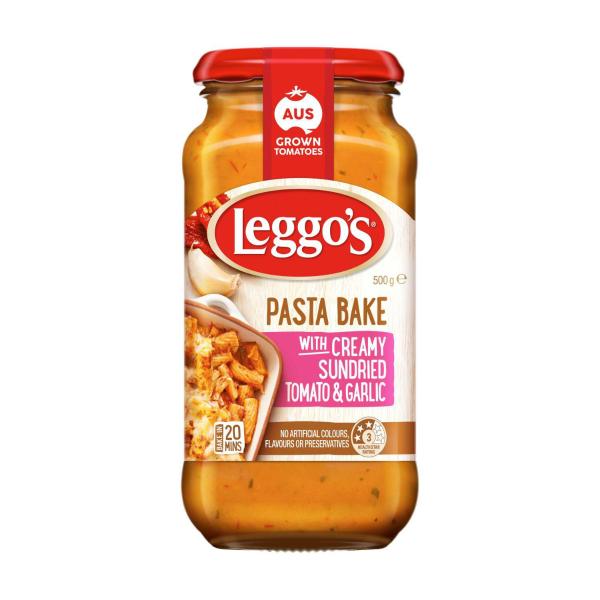Leggo's Creamy Sundried Tomato & Garlic Pasta Bake Sauce 500g product image