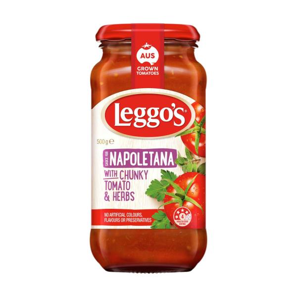 Leggo's Napoletana With Chunky Tomato & Herbs Pasta Sauce 500g