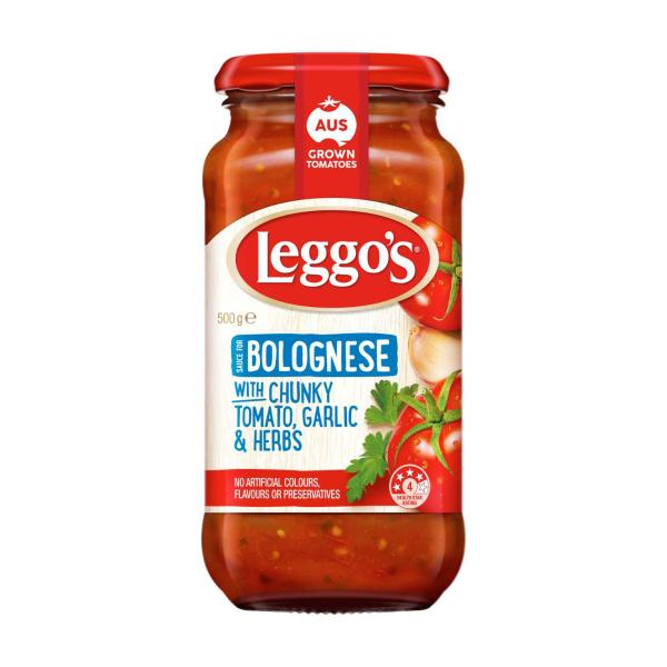 Bolognese With Chunky Tomato Garlic & Herbs Pasta Sauce