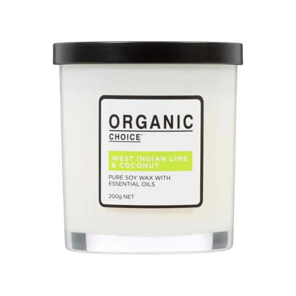 Organic Choice Candle West Indian Lime & Coconut | 200g