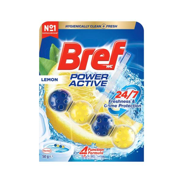 Bref Power Active Rim Block Lemon Toilet Cleaner | 50g – Coles