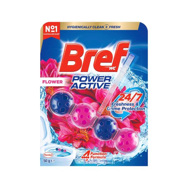 Bref Power Active Rim Block Flower Toilet Cleaner | 50g – Coles