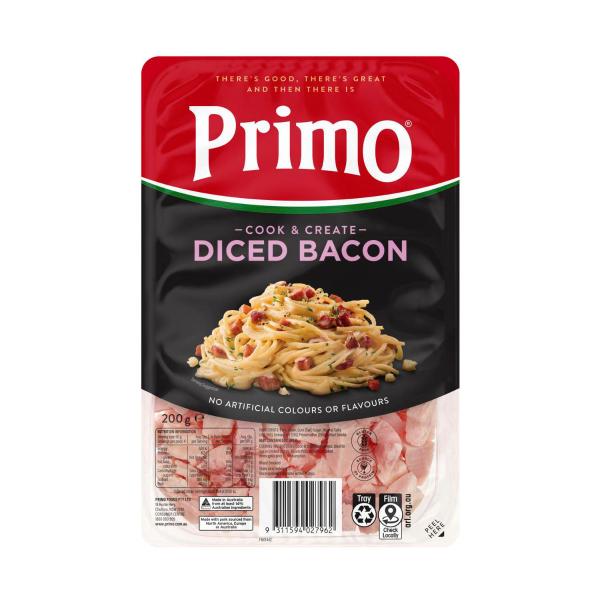 Primo Diced Bacon Cook & Create 200g product image