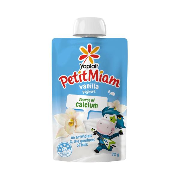 Yoplait Petit Miam Vanilla Yoghurt Pouch 70g product image