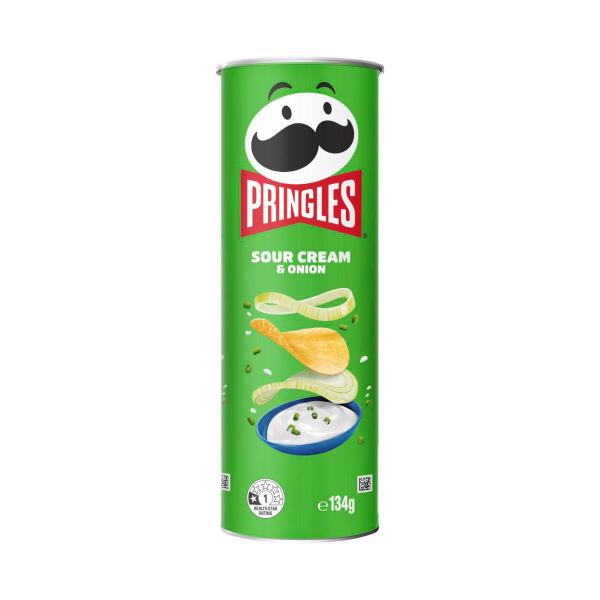 Pringles Potato Chips Sour Cream & Onion 134g product image