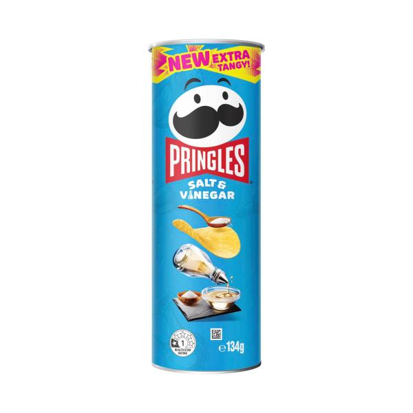 Pringles Salt & Vinegar Potato Chips | 134g – Coles