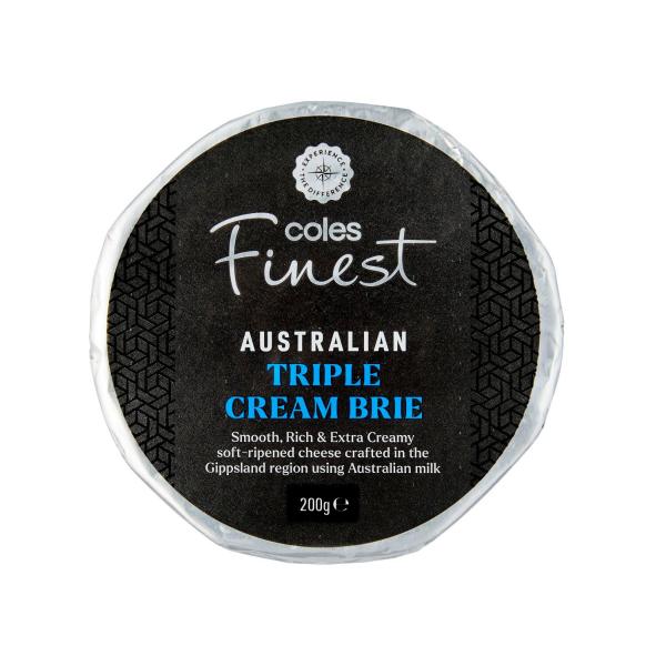 Coles Finest Triple Cream Brie 200g product image