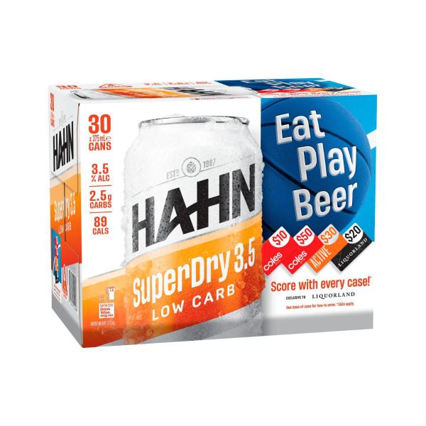 Hahn Super Dry 3.5 Block Can 375ml 30 Pack
