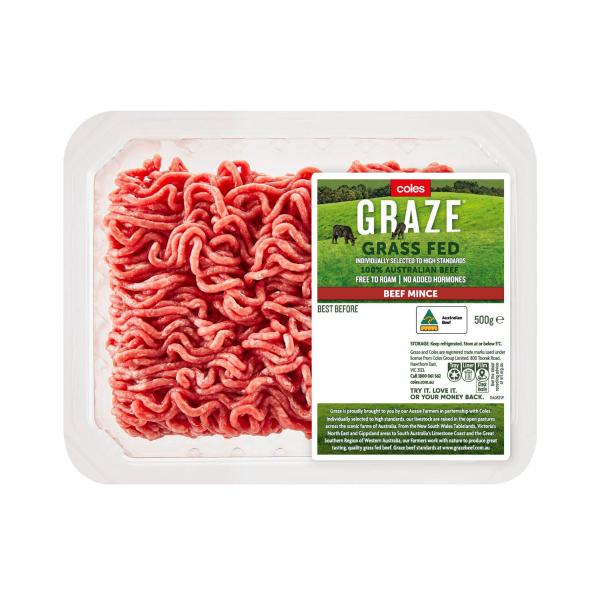 Graze Grass Fed No Added Hormone Beef Mince