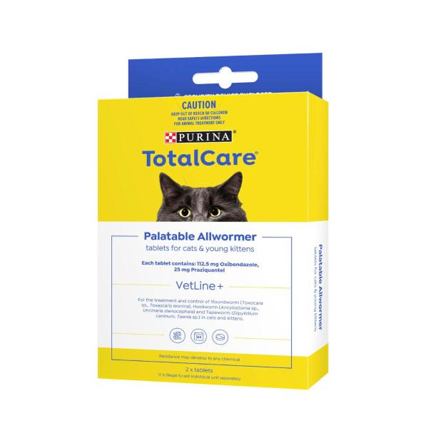 purina total care chocolate worming treatment
