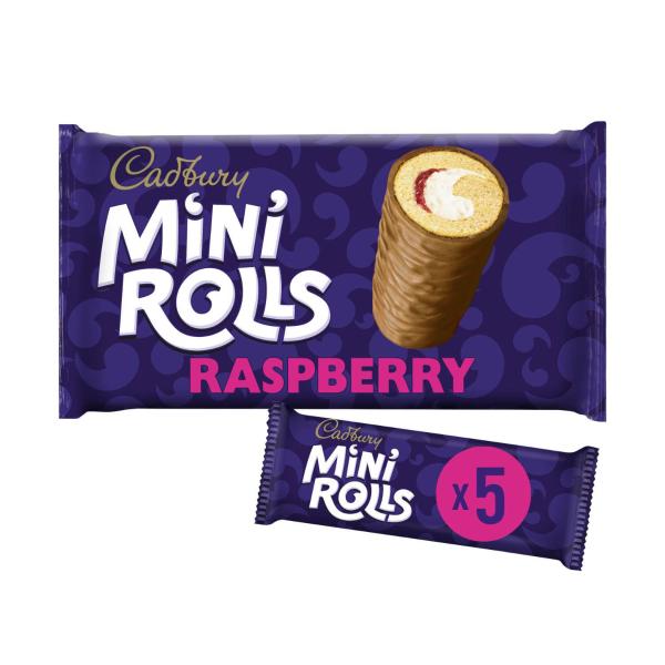 Mini Rolls Raspberry 5 Pack
