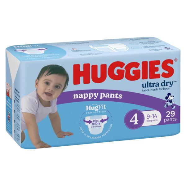 Ultra Dry Nappy Pants Boys Size 4 (9-14kg)