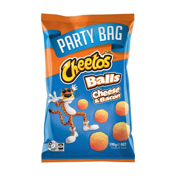 Cheetos Balls Cheese Snacks Party Bag Cheese & Bacon 190g