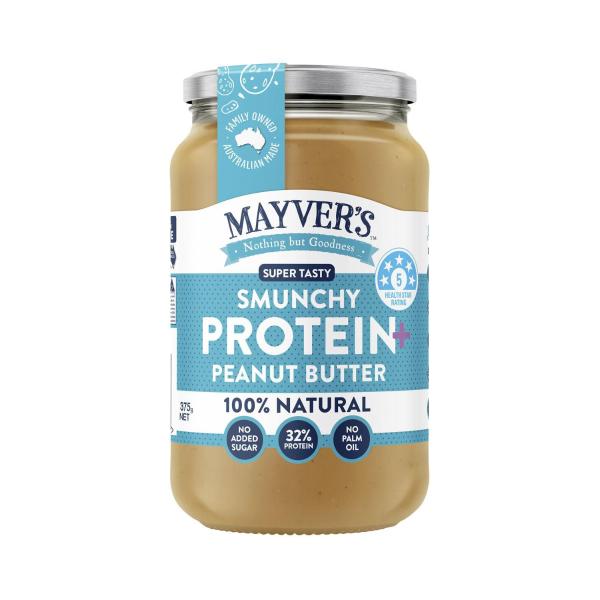 Mayver's Natural Peanut Butter High Protein 375g product image