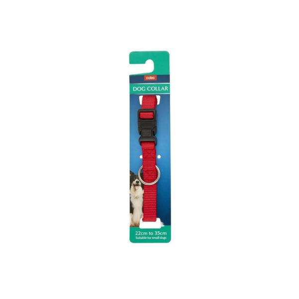 Dog Collar With Steel O Ring & Safety Clip Small