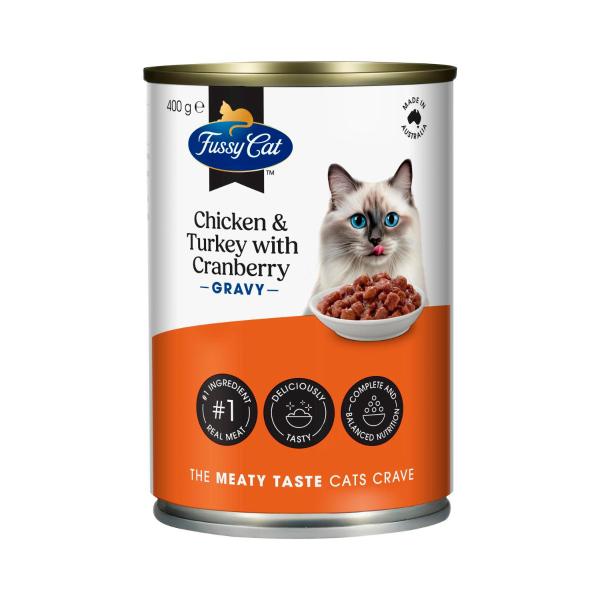 Grain Free Adult Wet Cat Food Chicken & Turkey With Cranberry
